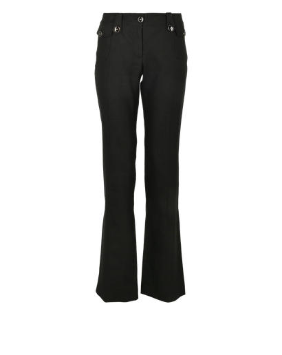 Dolce & Gabbana Straight Trousers, £120, Clothing, Grey, Linen, Front view