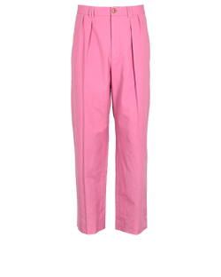 Gucci Straight Leg Trousers, Mens, Cotton, Pink, Sz XL, 3*