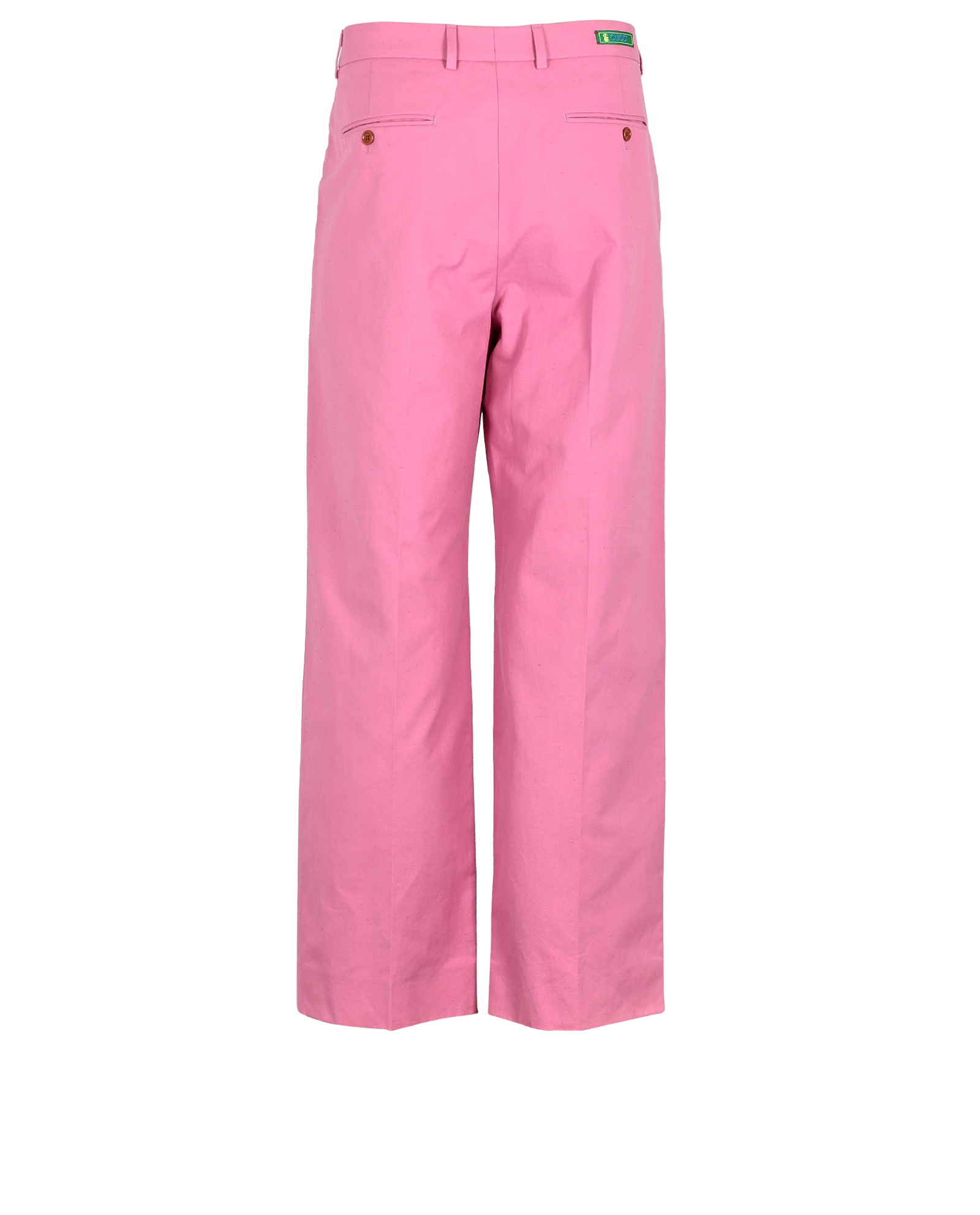 Gucci Straight Leg Trousers, &pound;140, Clothing, Pink, Cotton, Back view