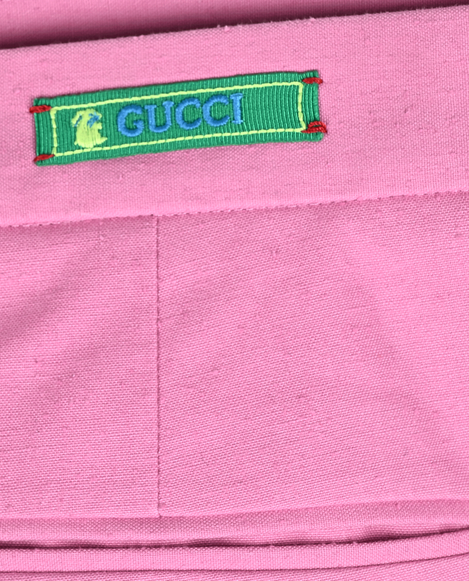 Gucci Straight Leg Trousers, &pound;140, Clothing, Pink, Cotton, Other view