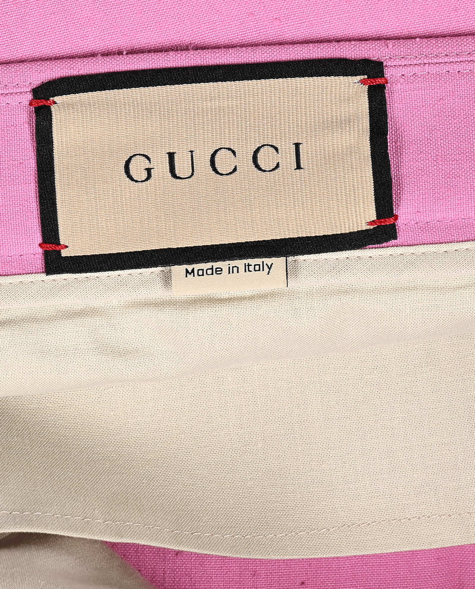 Gucci Straight Leg Trousers, &pound;140, Clothing, Pink, Cotton, Other view