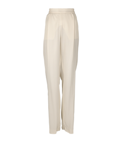 Stella McCartney Straight-Leg Trousers, Rayon, White, UK 10, 3*
