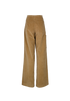 Moncler Corduroy Wide-Leg Trousers, £195, Clothing, Beige, Cotton, Back view