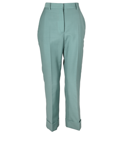 Fendi Suit Trousers, £350, Clothing, Green, Mohair, Front view
