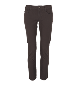 Joseph Jeannot Gabardine Trousers, Viscose, Dark Grey, Sz S, 2*