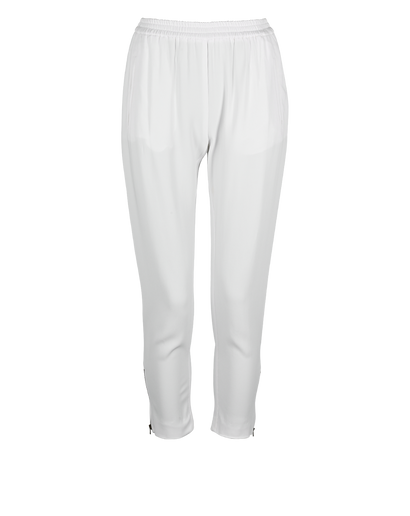 Stella McCartney Zipped Hem Trousers, &pound;110, Clothing, White, Rayon (Polymer), Front view