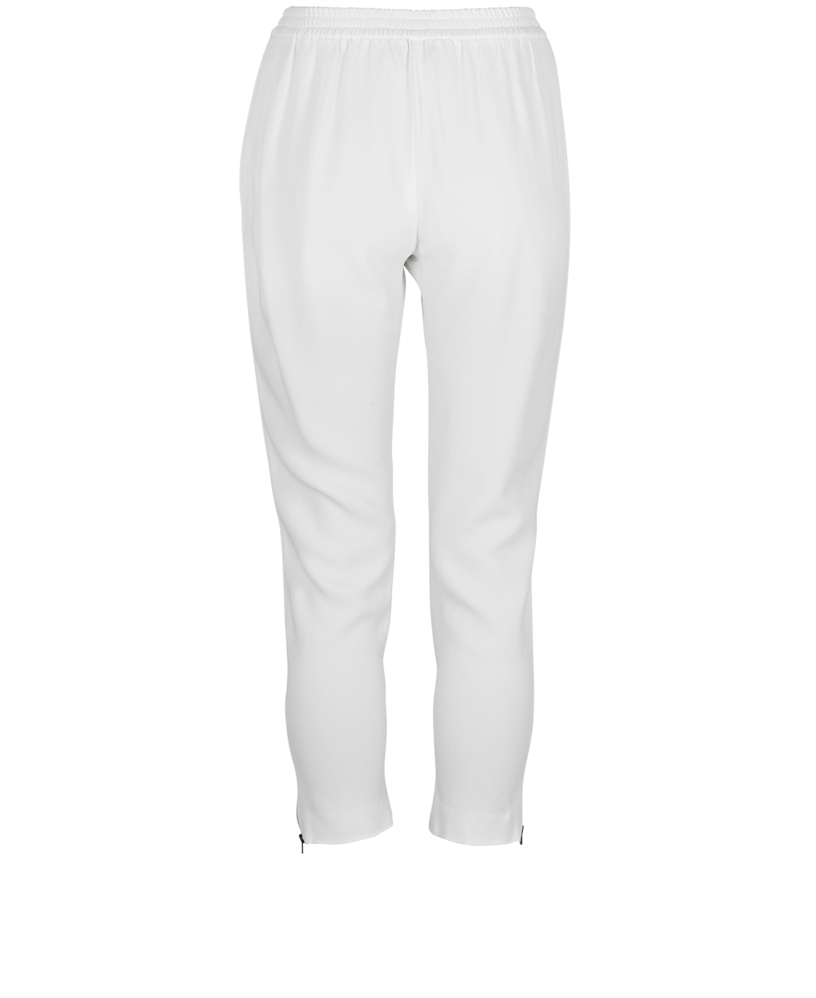Stella McCartney Zipped Hem Trousers, &pound;110, Clothing, White, Rayon (Polymer), Back view