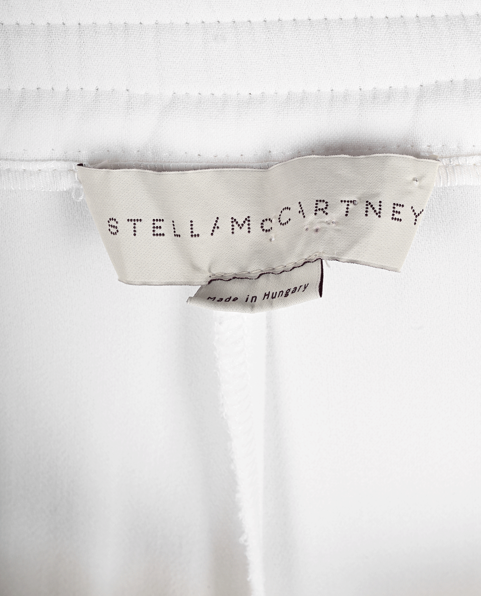 Stella McCartney Zipped Hem Trousers, &pound;110, Clothing, White, Rayon (Polymer), Other view