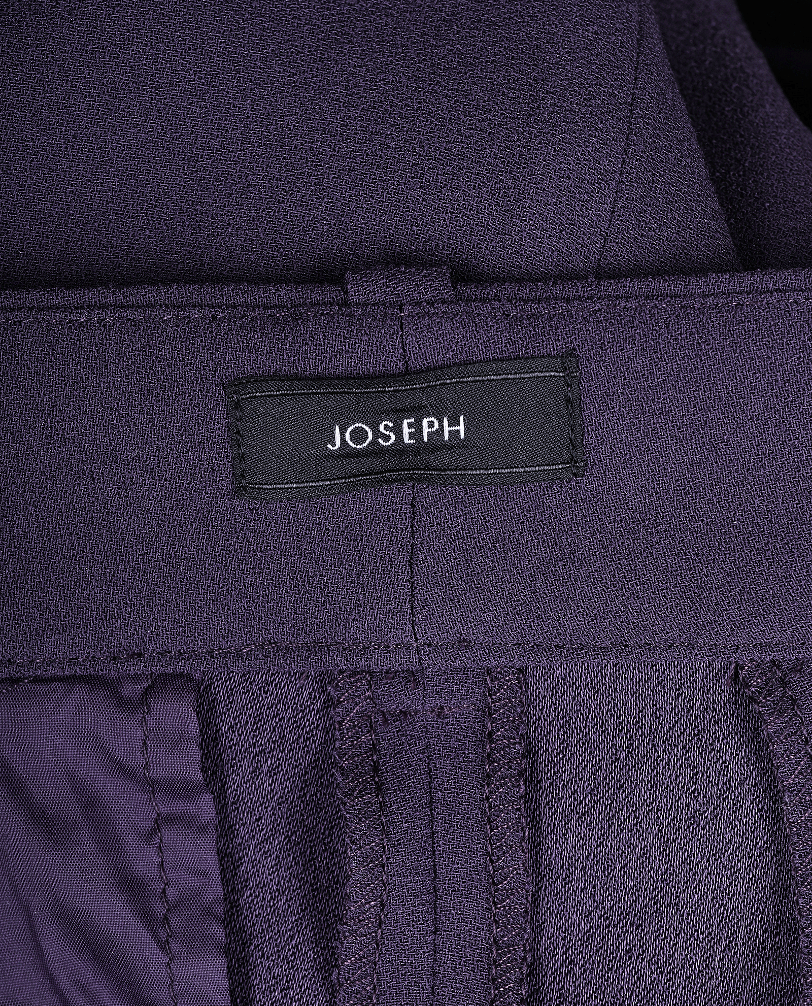 Joseph Trouser, &pound;110, Clothing, Purple, Acetate, Other view