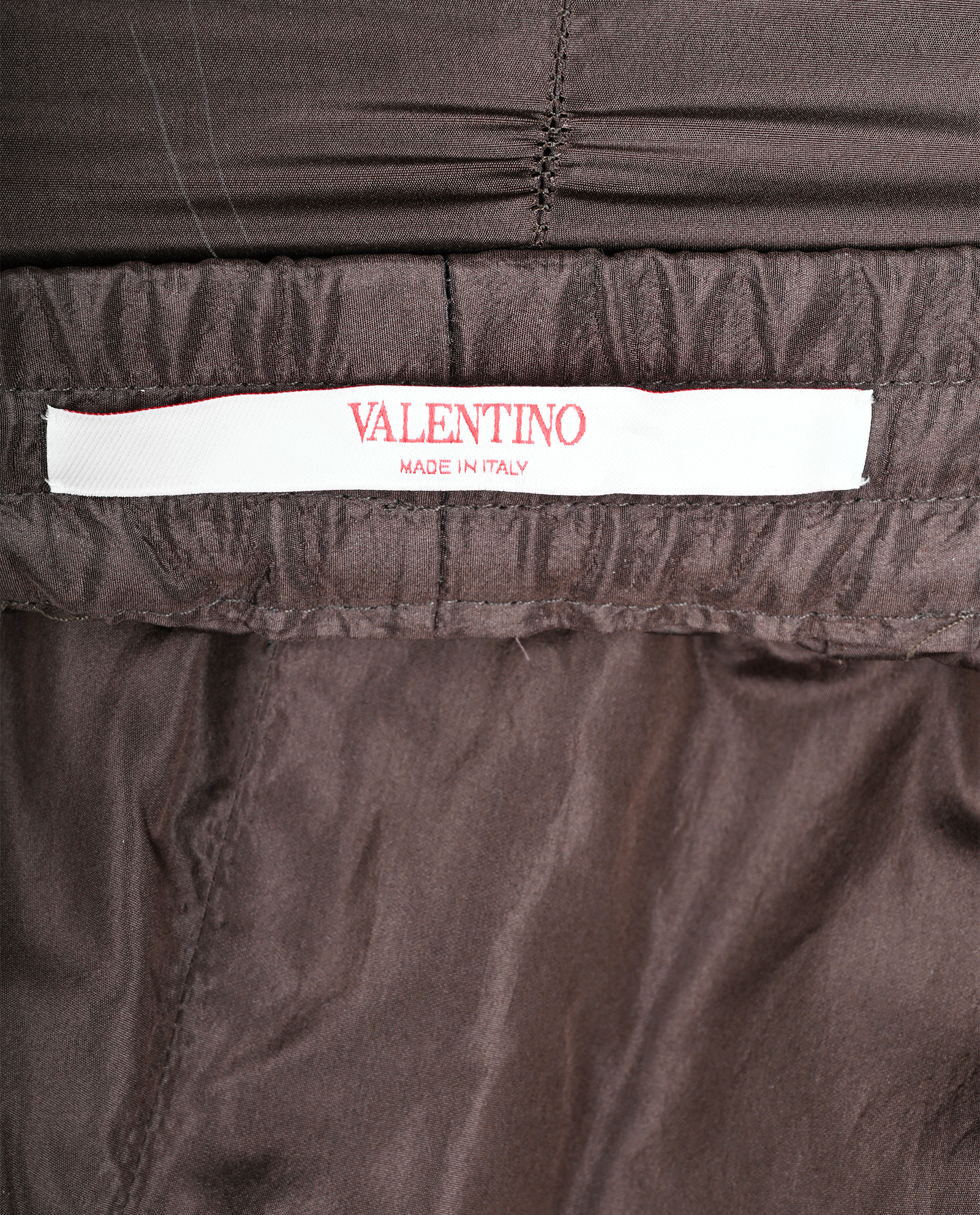 Valentino Drawstring Trousers, &pound;250, Clothing, Brown, Silk, Other view