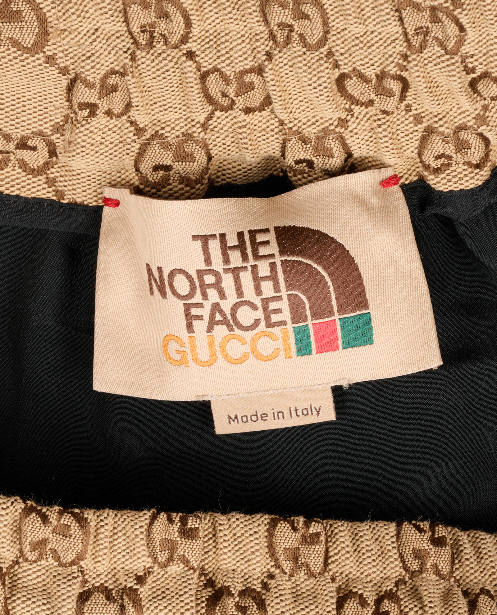 Gucci TNF Drawstring Trousers, &pound;225, Clothing, Beige/Black, Cotton, Other view