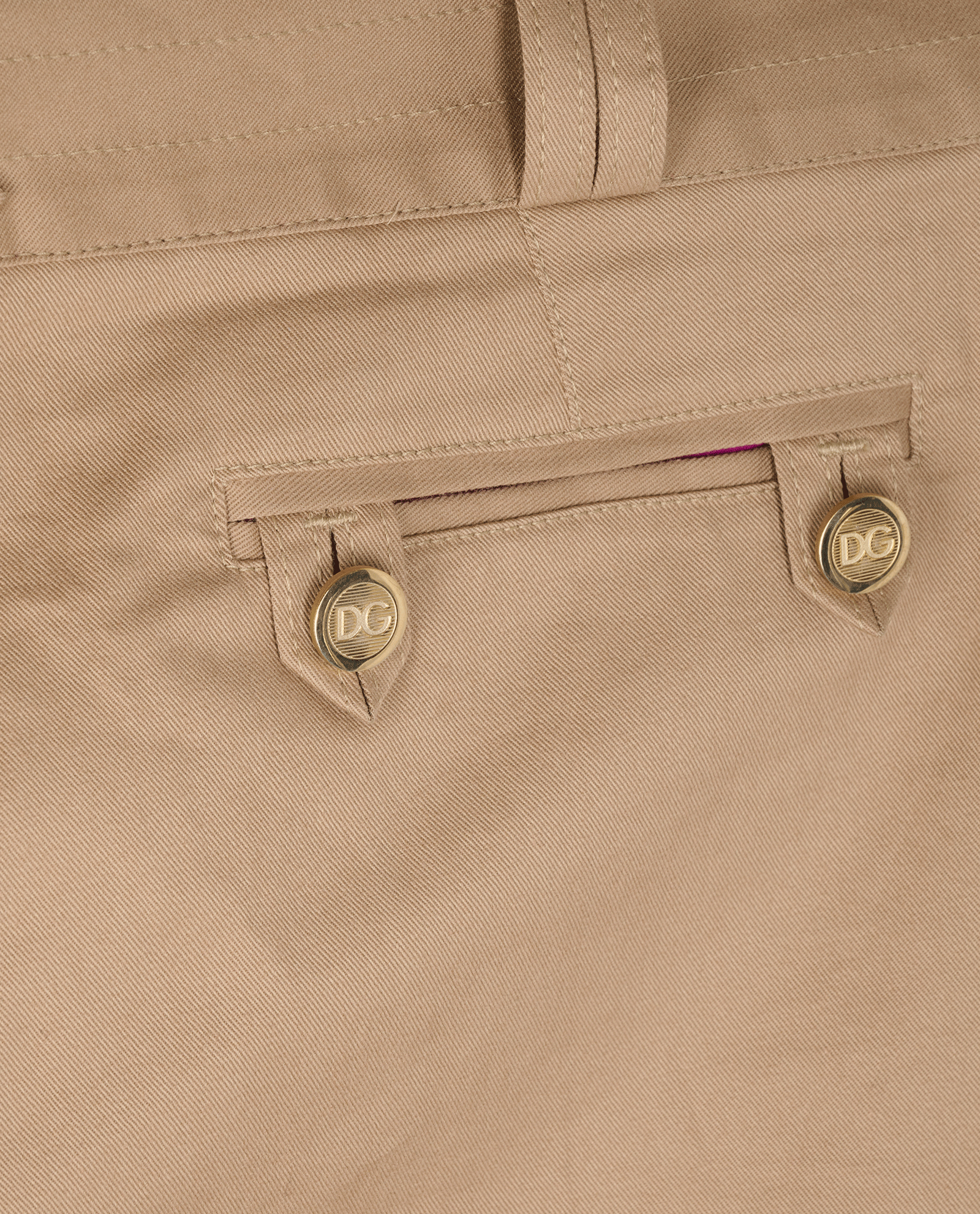 Dolce & Gabbana Straight Trousers, &pound;80, Clothing, Beige, Cotton, Other view