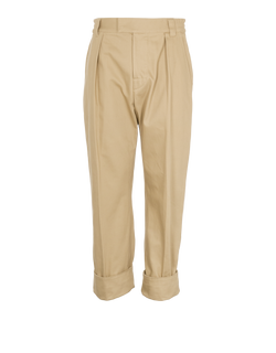 Loro Piana Straight Leg Trousers, Mens, Cotton, Tan, Sz M, 3*