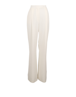 Nadine Merabi Pleated Trousers, Polyester, White, UK8, 3*