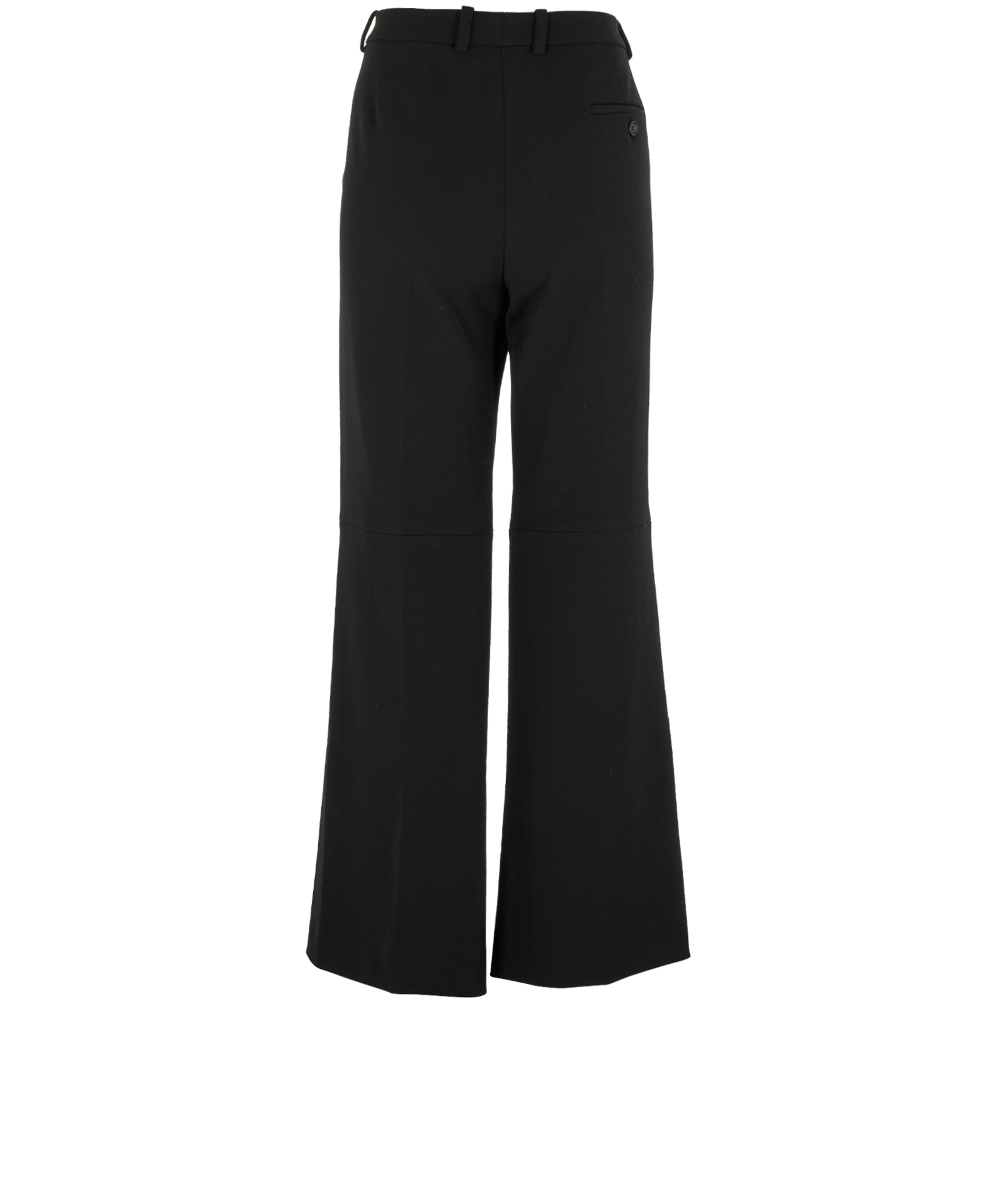 Givenchy Wide Leg Trousers, &pound;180, Clothing, Black, Polyester (Polymer)/Wool, Back view