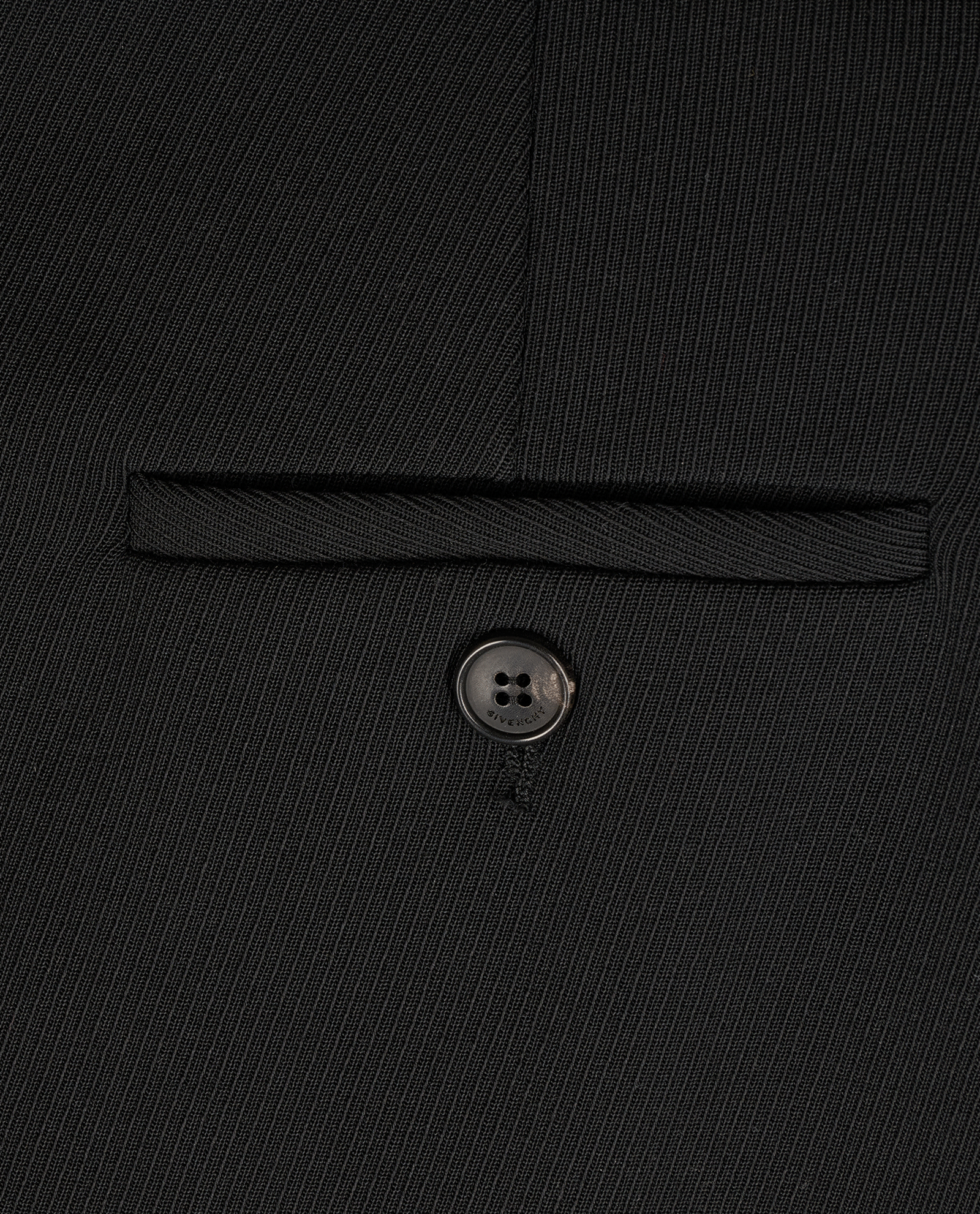 Givenchy Wide Leg Trousers, &pound;180, Clothing, Black, Polyester (Polymer)/Wool, Other view