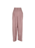Bottega Veneta Pleated Barrel Trousers, &pound;220, Clothing, Pink, Wool, Front view