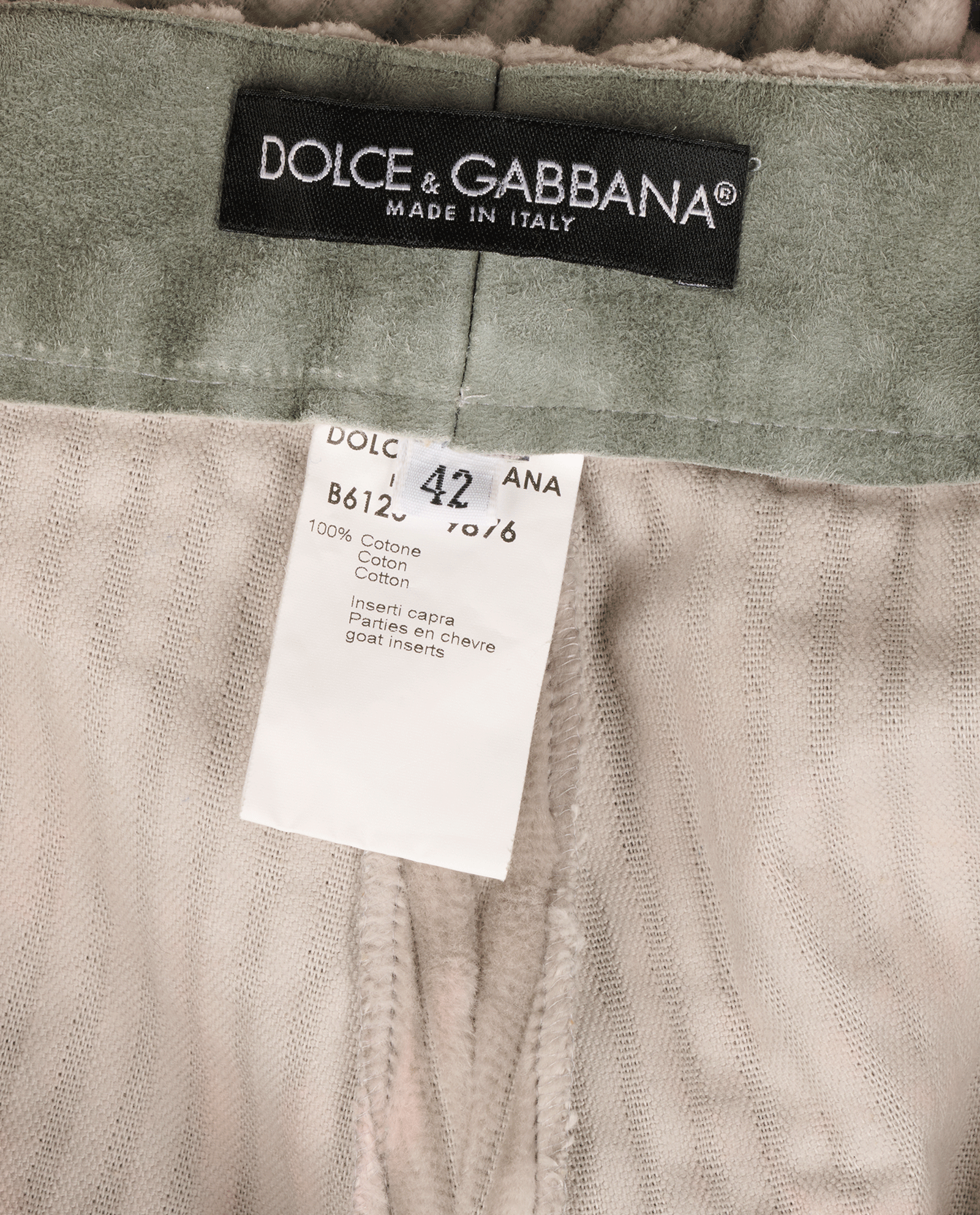 Dolce & Gabbana Corduroy Trousers, &pound;150, Clothing, Grey, Cotton, Other view