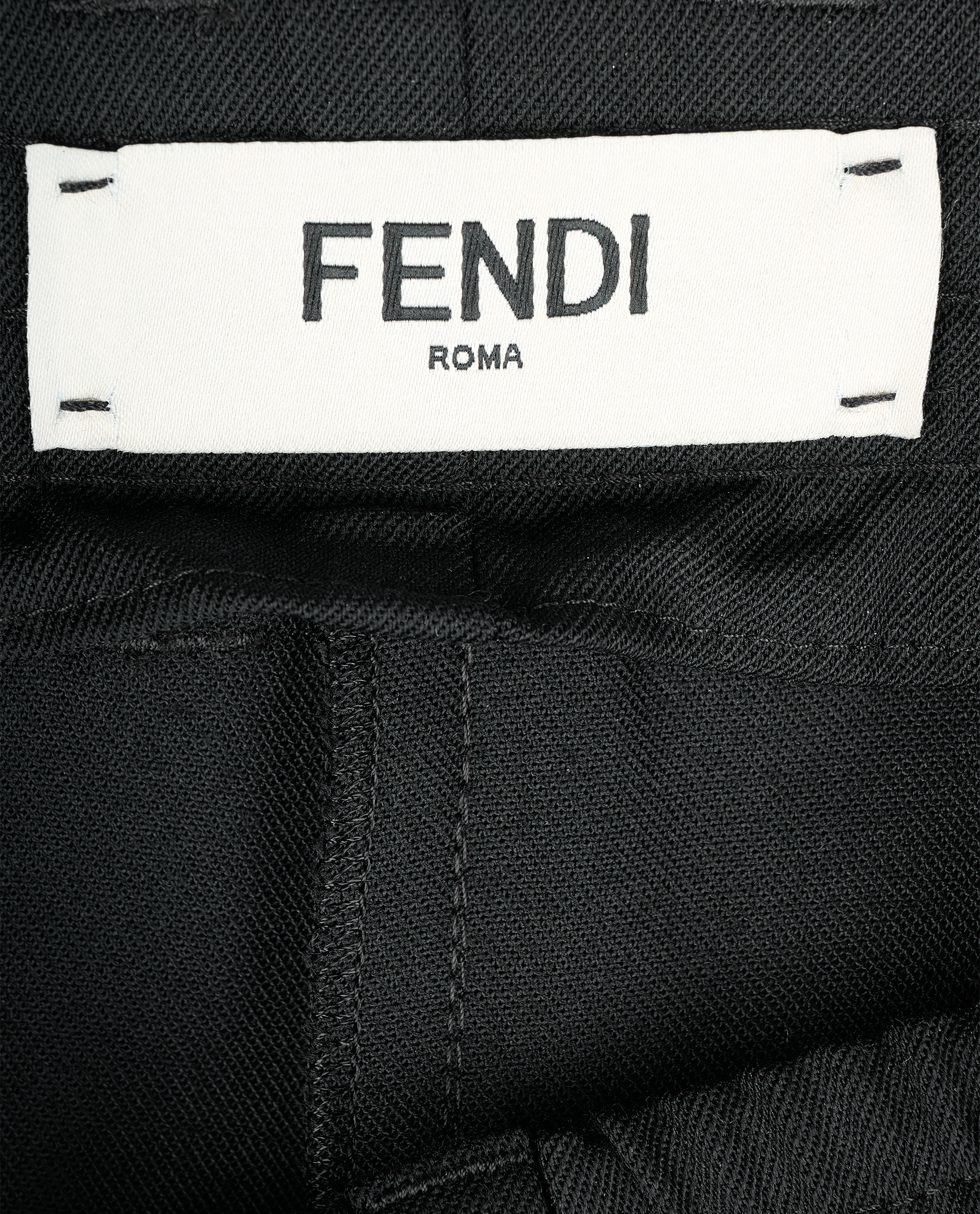 Fendi Suit Trousers, &pound;290, Clothing, Black, Polyester (Polymer)/Wool, Other view
