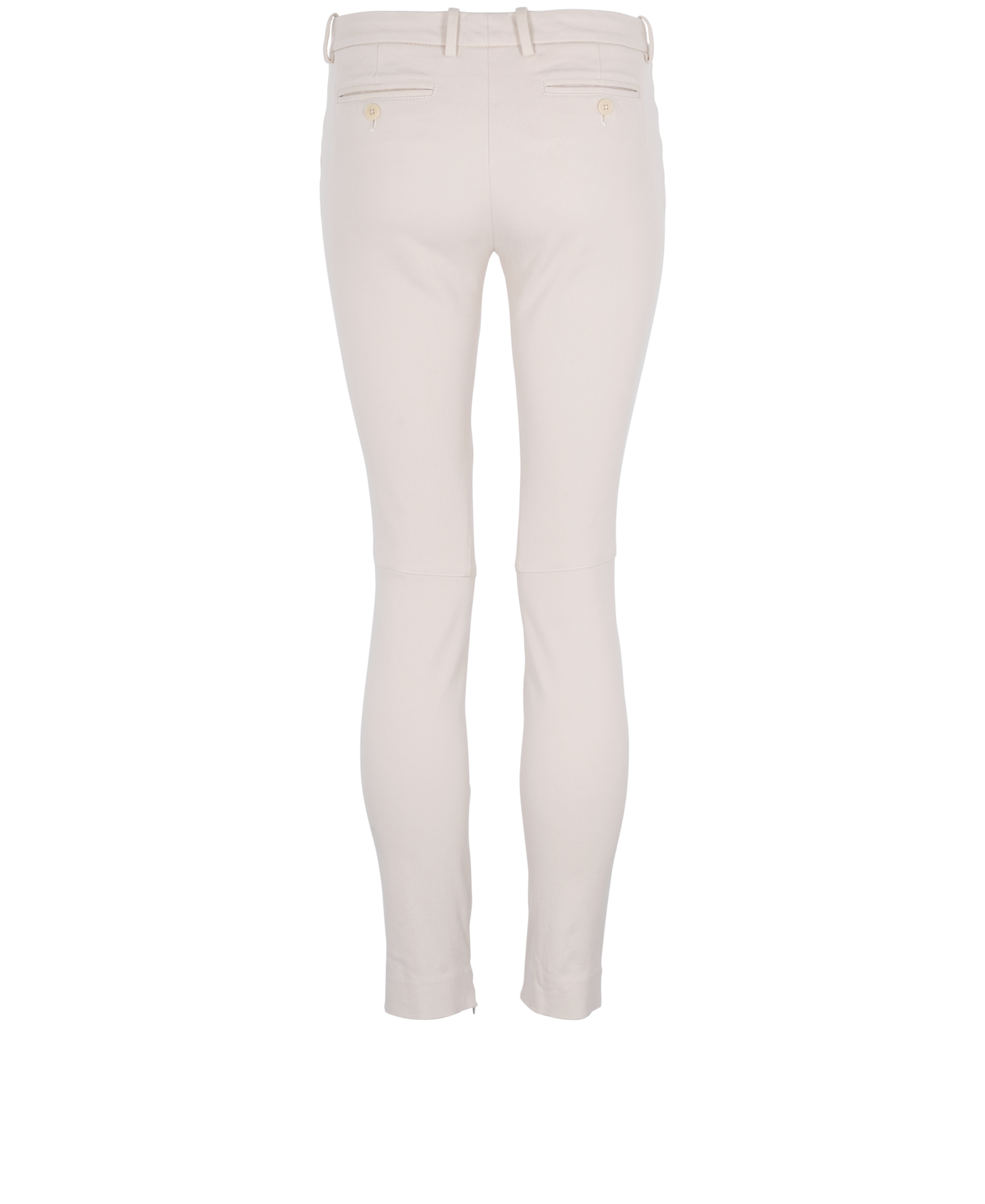 Loro Piana Slim-Fit Trousers, &pound;290, Clothing, Cream, Cotton, Back view