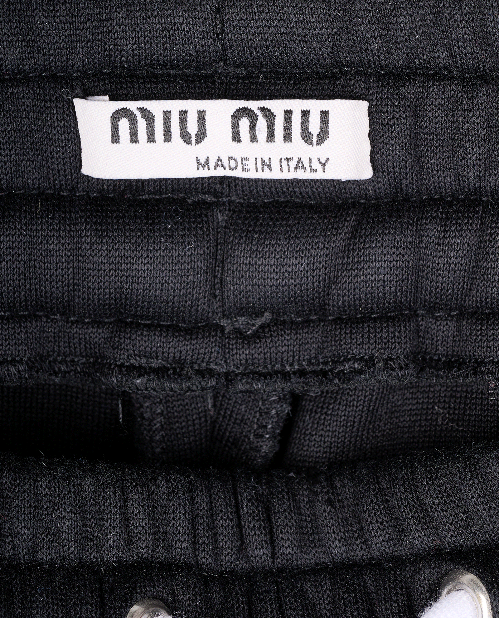 Miu Miu Logo Track Pants, &pound;230, Clothing, Black, Cotton, Other view