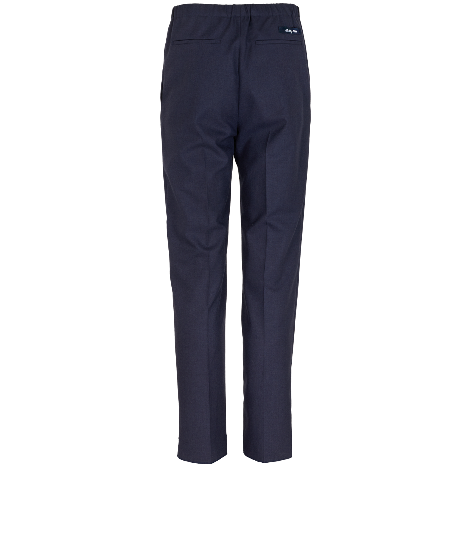 Fendi Straight Leg Trousers, &pound;230, Clothing, Blue, Wool, Back view