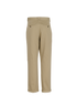 Bottega Veneta Striped Straight Leg Trousers, &pound;150, Clothing, Beige, Cotton, Back view