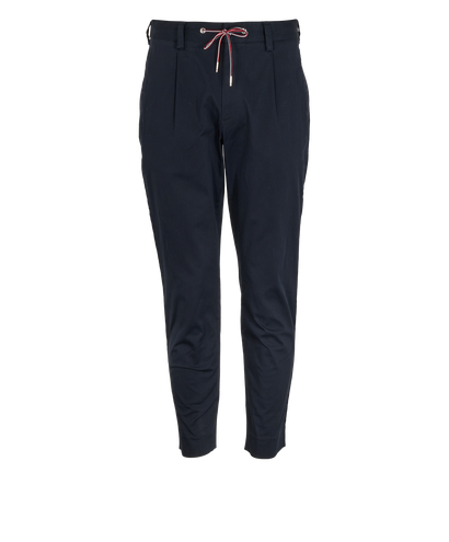 Moncler Drawstring Trousers, &pound;230, Clothing, Navy, Cotton, Front view