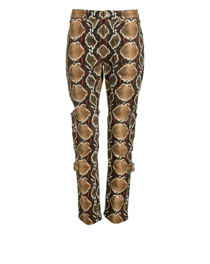Burberry Snake Print Trousers, &pound;220, Clothing, Black/Brown, Cotton, Front view