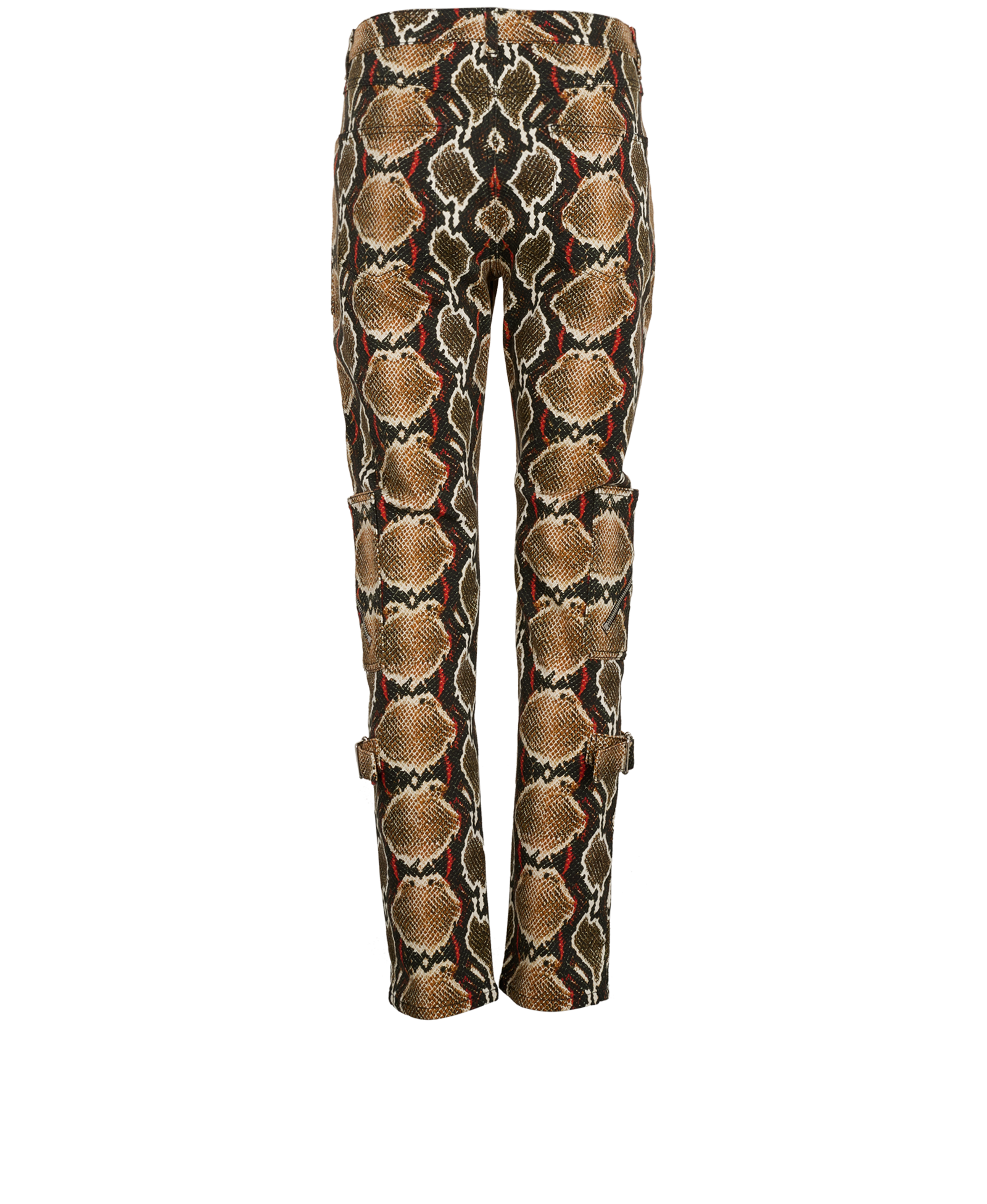 Burberry Snake Print Trousers, &pound;220, Clothing, Black/Brown, Cotton, Back view
