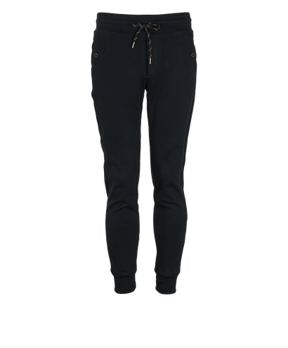 Moncler Joggers, &pound;220, Clothing, Black, Cotton, Front view