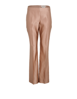 Alexander McQueen Straight Leg Trousers, Silk, Pink, UK12, 2*