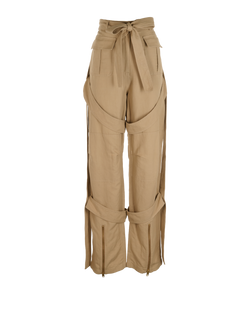 Burberry Amelia Trousers, Cotton, Beige, UK12, 3*