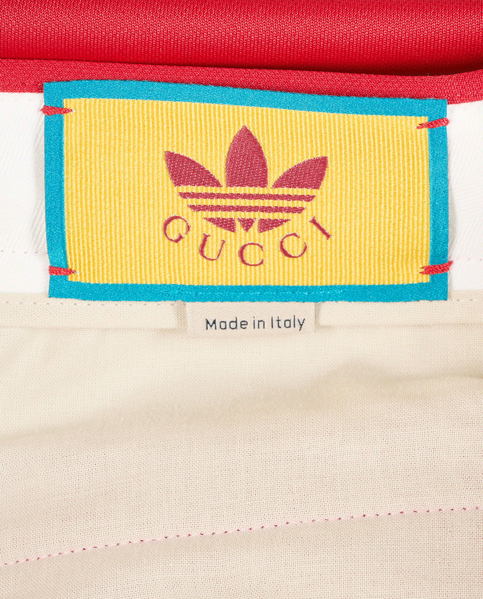 Gucci X Adidas Trousers, &pound;280, Clothing, Red/White, Polyester Mix, Other view