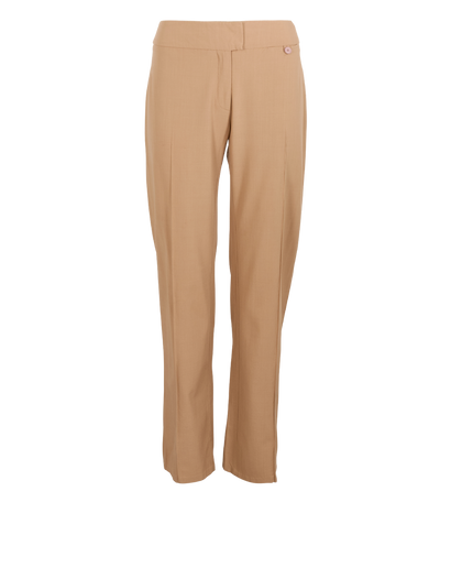 Joseph Straight Leg Trousers, &pound;40, Clothing, Beige, Rayon (Polymer)/Wool, Front view