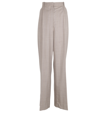 The Row Wide Leg Trousers, £230, Clothing, Grey, Wool, Front view