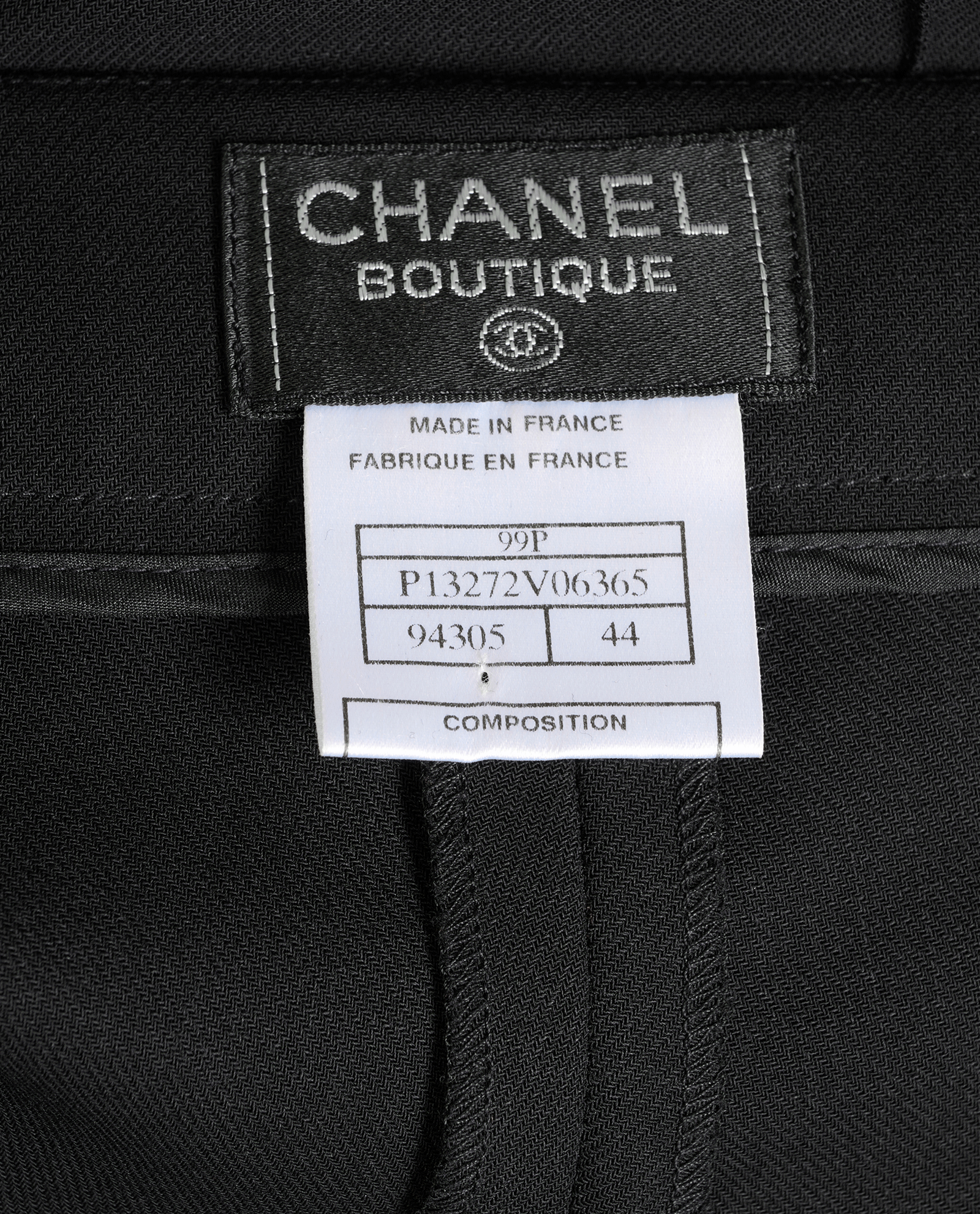 Chanel 99P Wide Trousers, &pound;250, Clothing, Black, Wool, Other view