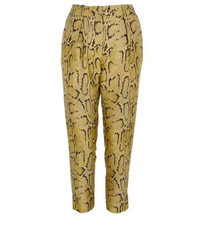 Stella McCartney Snake Print Trousers, &pound;80, Clothing, Yellow, Polyester Mix, Front view