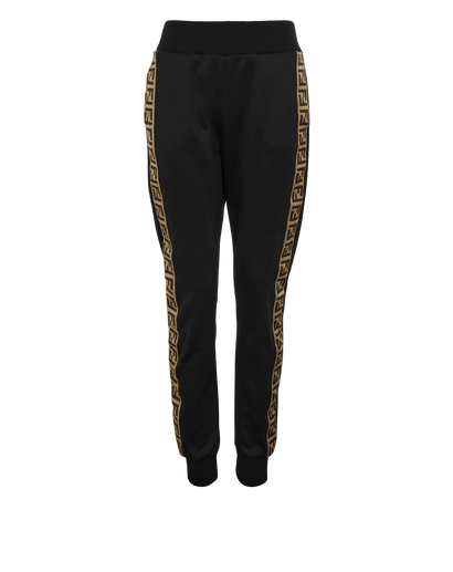 Fendi FF Joggers, &pound;250, Clothing, Black/Brown, Cotton/Polyester, Front view