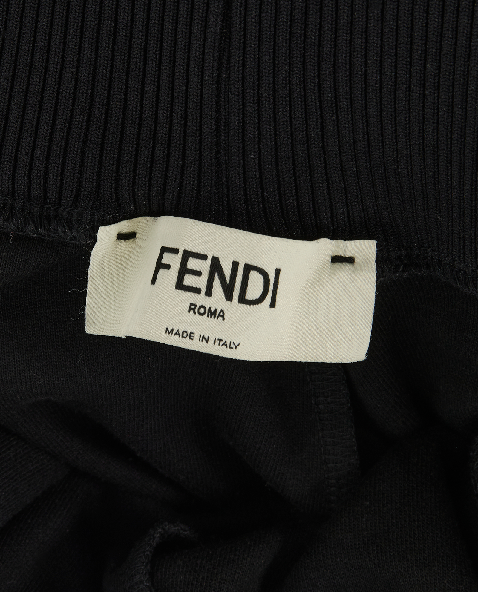 Fendi FF Joggers, &pound;250, Clothing, Black/Brown, Cotton/Polyester, Other view