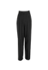 Bottega Veneta Pleated Twill Trousers, &pound;230, Clothing, Black, Wool, Front view