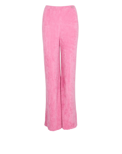 Gucci Embellished G Wide Leg Trousers, &pound;150, Clothing, Pink, Polyester (Polymer)/Viscose, Front view