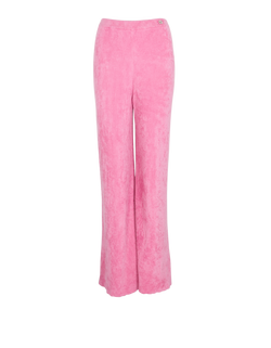 Gucci Embellished G Wide Leg Trousers, Viscose/Poly, Pink, Sz M, 2*