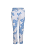 Joseph Floral Trousers, &pound;90, Clothing, Blue/White, Cotton, Front view