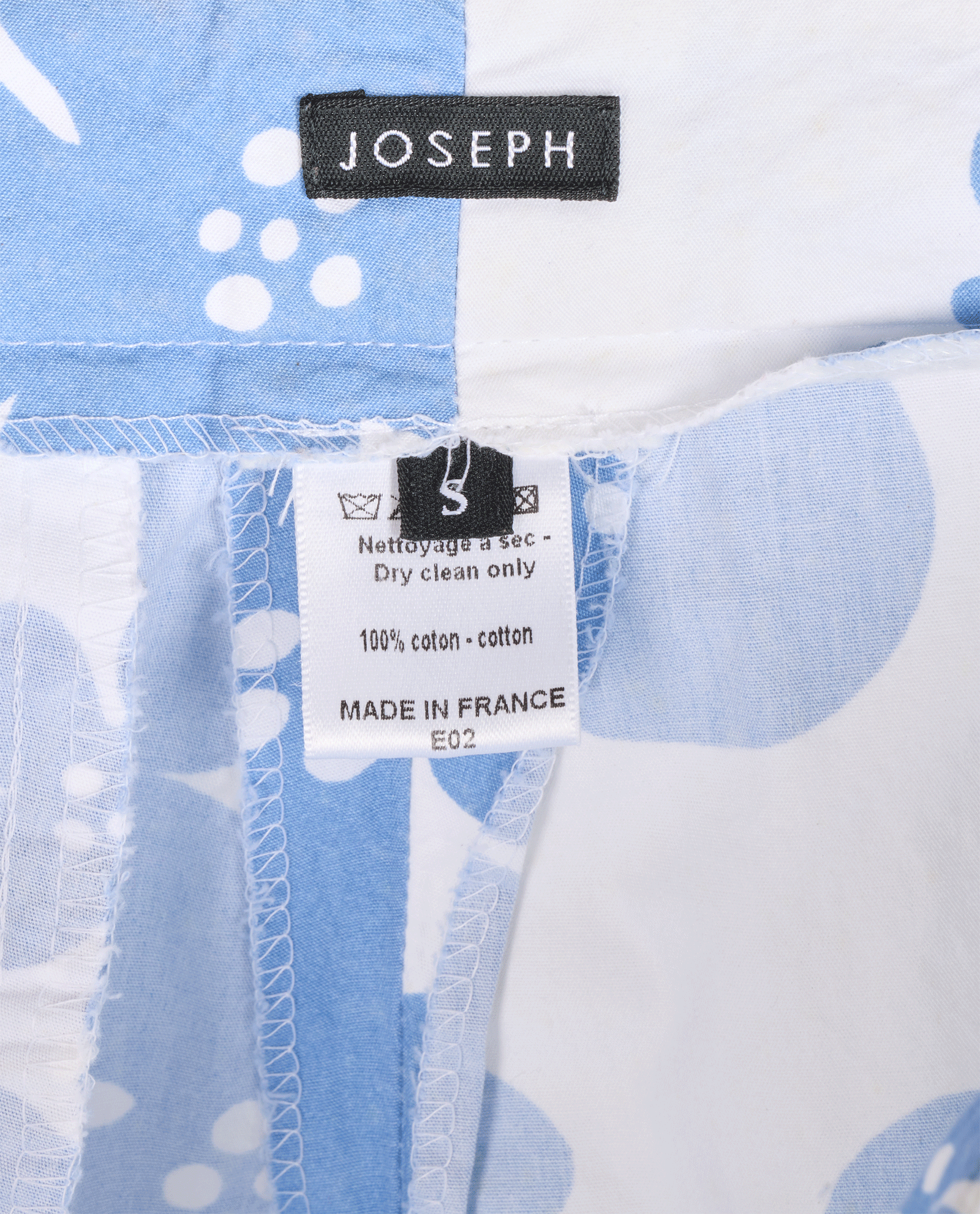Joseph Floral Trousers, &pound;90, Clothing, Blue/White, Cotton, Other view
