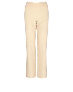 Giorgio Armani Textured Trousers, Silk, Beige/Gold, 6, 2