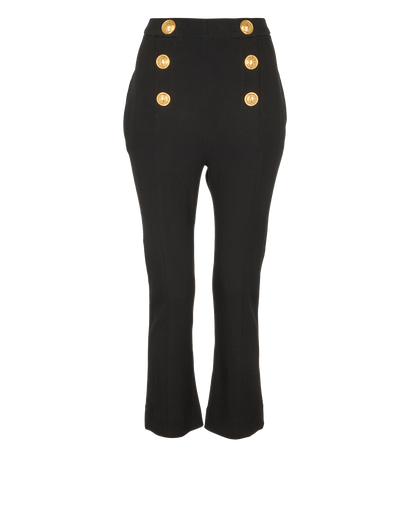 Balmain Knit Trousers, &pound;180, Clothing, Black, Viscose, Front view