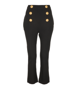 Balmain Knit Trousers, Viscose, Black, UK10, 3*