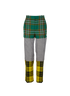 Balenciaga Patchwork Check Trousers, front view