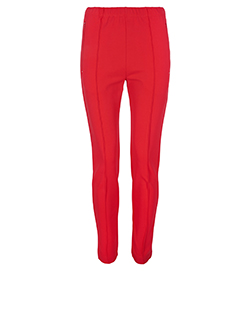 Balenciaga Zip Detail Leggings, Viscose, Red,12,2*
